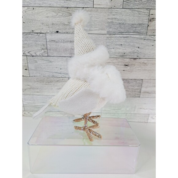 Target Wondershop Spritz Bird 2019 RUE White Featherly Hat Scarf Holiday Decor - Picture 9 of 15
